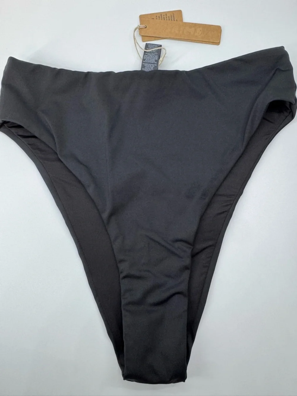 SKIMS Black High-Cut Bikini Bottom